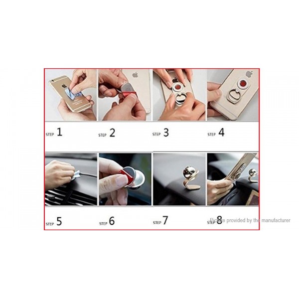 2-in-1 Magnetic Finger Ring Cell Phone Holder Stand